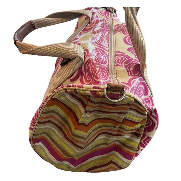 Tas Fossil Keyper Satchel Bag  Swirl Pink - Picture 7 of 9